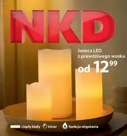 NKD Świeca led z prawdziwego wosku oferta