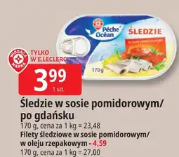E.Leclerc Śledzie w sosie pomidorowym/po gdańsku Leclerc oferta