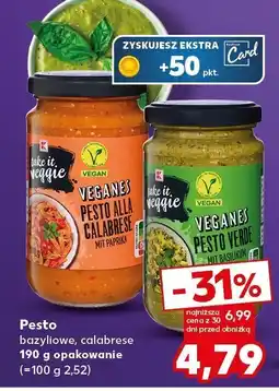 Kaufland Pesto bazyliowe Take it Veggie oferta