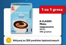 Kaufland Mleko zagęszczone 4% tł. K-Classic oferta