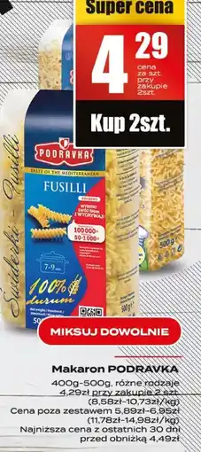 Supeco Makaron Podravka Fusilli oferta