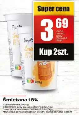 Supeco Śmietana 18% Supeco oferta