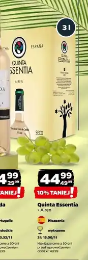 Netto Wino półsłodkie Quinta Essentia Airen Seco oferta