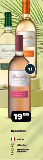 Netto Wino białe półwytrawne Beauvillon oferta