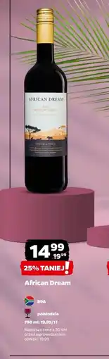 Netto Wino African Dream Medium Sweet oferta