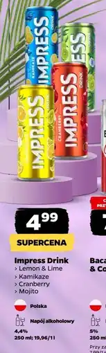 Netto Drink lemon&lime Sobieski Impress oferta