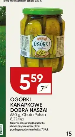 Chata Polska Ogórki Dobra Nasza! oferta