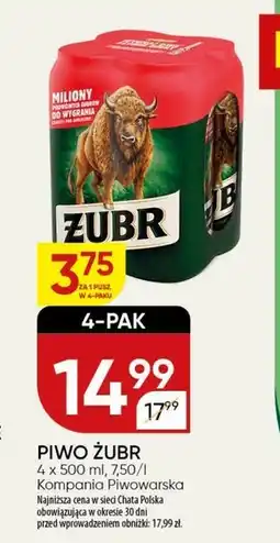 Chata Polska Piwo Żubr oferta