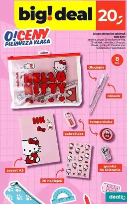 Dealz Zestaw akcesoriów szkolnych hello kitty oferta