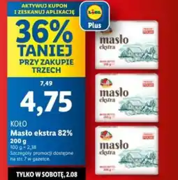 Lidl Masło Ekstra KOŁO 83% oferta