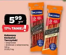 Netto Kabanosy Exclusive Tarczyński drobiowe z wieprzowiną oferta