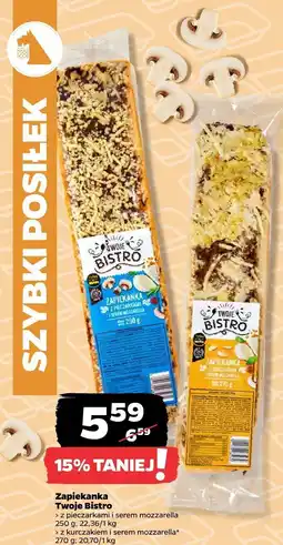 Netto Zapiekanka Twoje Bistro z pieczarkami i serem mozzarella oferta
