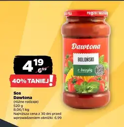 Netto Sos Dawtona Boloński z bazylią oferta
