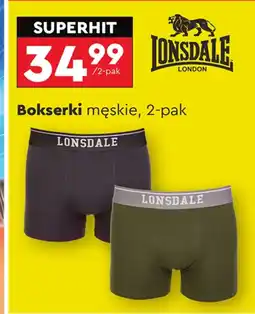 Biedronka Bokserki męskie Lonsdale oferta