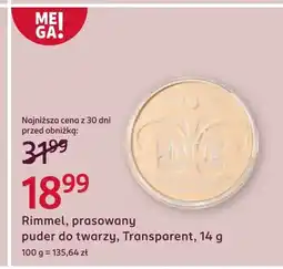 Rossmann Puder do twarzy Rimmel oferta