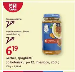 Rossmann Danie dla dziecka Gerber oferta