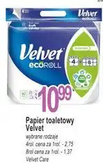 E.Leclerc Papier toaletowy delikatnie biały Velvet oferta