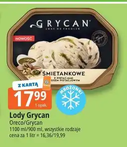 E.Leclerc Lody śmietankowe z pistacjami Grycan oferta
