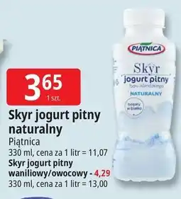 E.Leclerc Jogurt pitny brzoskwinia Piątnica Skyr oferta