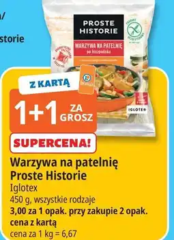 E.Leclerc Warzywa na patelnie po hiszpańsku Iglotex Proste Historie oferta