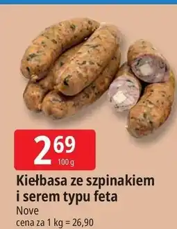 E.Leclerc Kiełbasa ze szpinakiem i fetą Nove oferta