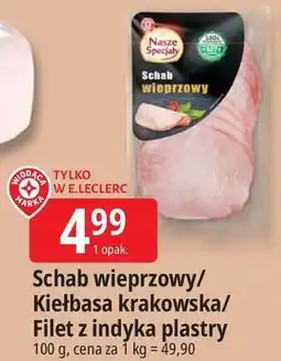 E.Leclerc Kiełbasa krakowska Wiodąca Marka Nasze Specjały oferta