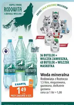E.Leclerc Woda delikatnie gazowana Rodowita Z Roztocza oferta
