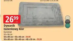 E.Leclerc Dywanik łazienkowy alor 50 x 80 cm + 40 48 Euromat oferta