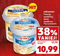 Kaufland Serek waniliowy President oferta