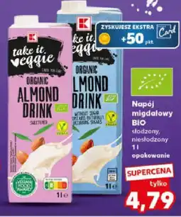 Kaufland Napój migdałowy bio słodzone TAKE IT VEGGIE oferta