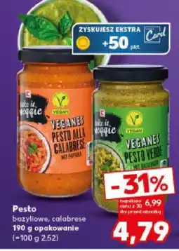 Kaufland Pesto calabrese TAKE IT VEGGIE oferta