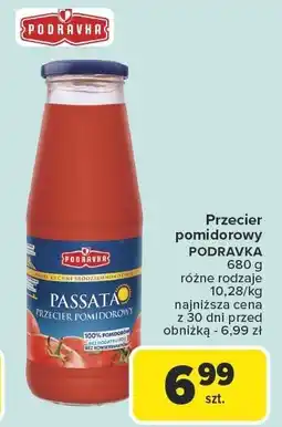 Carrefour Przecier pomidorowy Passata Podravka oferta