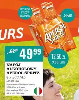 Biedronka NAPÓJ ALKOHOLOWY APEROL SPRITZ oferta