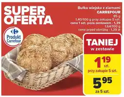 Carrefour Bułka wiejska z ziarnami CARREFOUR oferta