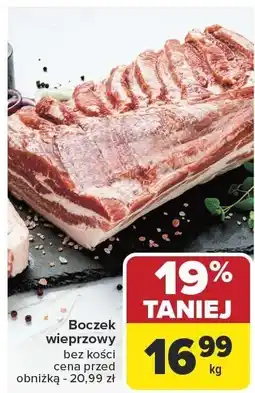 Carrefour Boczek wieprzowy bez kości Carrefour oferta