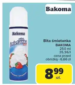 Carrefour Market Bita śmietanka BAKOMA oferta