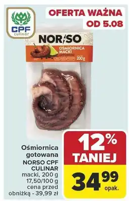 Carrefour Ośmiornica gotowana NORSO CPF CULINAR macki oferta