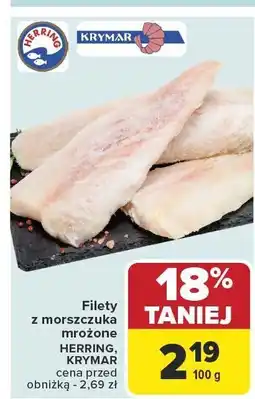 Carrefour Market Filety z morszczuka mrożone HERRING, KRYMAR oferta