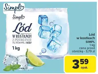 Carrefour Market Lód w kostkach SIMPL oferta