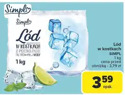 Carrefour Lód w kostkach SIMPL oferta