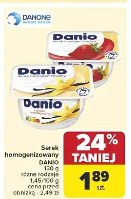 Carrefour Serek homogenizowany DANIO różne rodzaje oferta