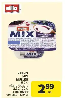 Carrefour Jogurt MIX MÜLLER różne rodzaje oferta