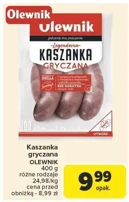 Carrefour Kaszanka gryczana Olewnik 400g oferta
