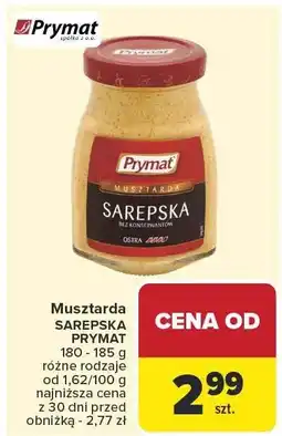 Carrefour Musztarda sarepska Prymat oferta