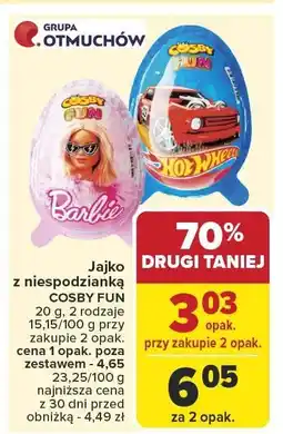 Carrefour Jajko z niespodzianką Cosby Fun oferta