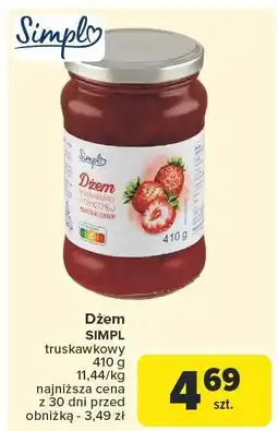 Carrefour Market Dżem truskawkowy Simpl oferta