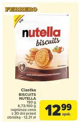 Carrefour Ciastka Nutella Biscuits Ferrero oferta