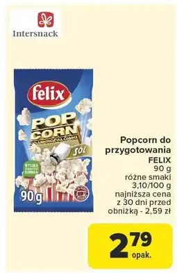Carrefour Popcorn do przygotowania Felix oferta