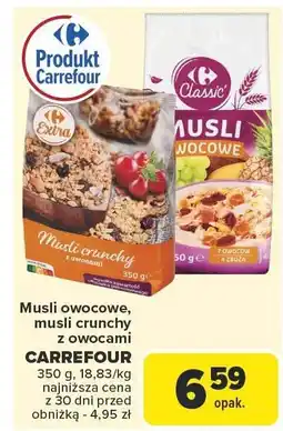 Carrefour Musli owocowe Carrefour oferta