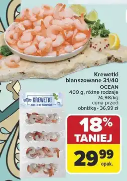 Carrefour Krewetki blanszowane Ocean oferta